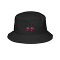 Embroidered Skull Cherries Bucket Hat
